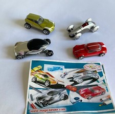 Kinder Surprise Toys 2004  Design Cars Complete Set Of 4