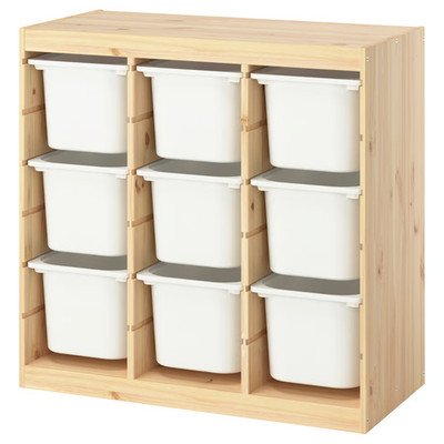 TROFAST Aufbewahrung mit Box   Kinder Spielzeug Organizer Regal Schrank System - 93x44x91 cm