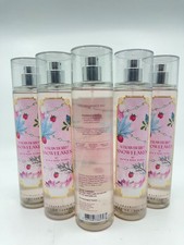 bath and body works 5 Pc STRAWBERRY AND SNOWFLAKES Fragrance Mist 8 Oz New 