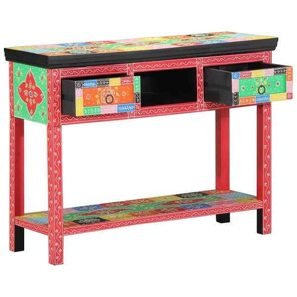 Konsolentisch Mit Schubladen Mehrfarbig 100 X 30 X 77 Cm Konsolentisch Bohemian-image