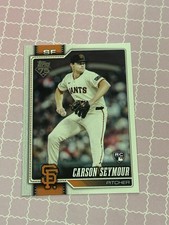 2026 Topps Series 1 Carson Seymour Rookie #112 San Francisco Giants RC (A)