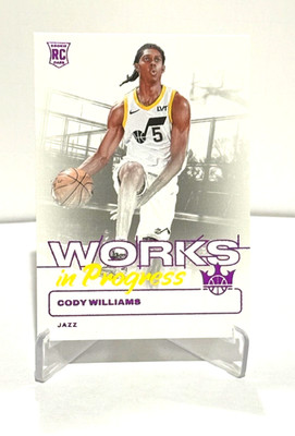 RC #'d /99! Cody Williams 2024-25 Court Kings WORKS IN PROGRESS Pink #'d 64/99