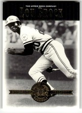 2001 Upper Deck Hall of Famers #6 Lou Brock St. Louis Cardinals Baseball