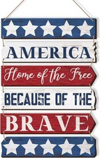 4Th of July Door Decorations Patriotic Wreaths for Front Door Hanger Memorial Da