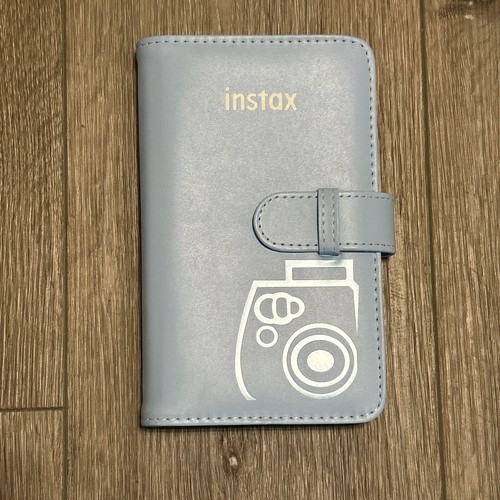 Fujifilm Instax Mini Photo Album Wallet Blue Holds 72 Photos