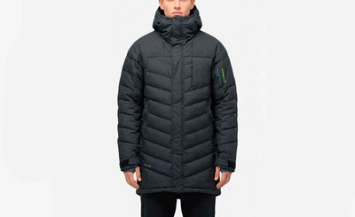 NORRONA Narvik Down 750 Primaloft Mens Parka Puffer Down Jacket Caviar Size S