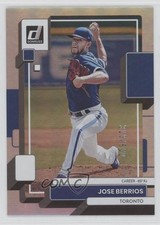 2022 Panini Donruss Career Stat Line 313/500 Jose Berrios #168 wq8