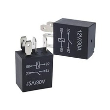 4PCS 5 Pin Starter Relays, 12V 30A Auto Relay Switch, Waterproof Heavy Duty