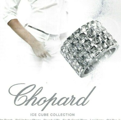 Chopard Print Ad / Diamond Ring / Ice Cube Collection / October 2007 / Original