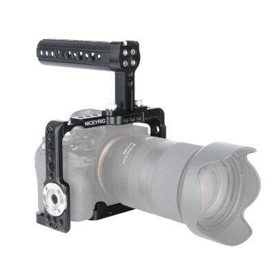 NICEYRIG A9II Camera Cage with Cheese Top Handle for Sony A9 A7RIII A7RII A7SII
