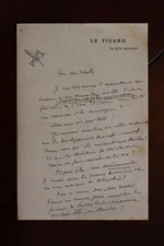 ✒ L.A.S. Jules HURET to Aurélien SCHOLL - Long letter interview 1897