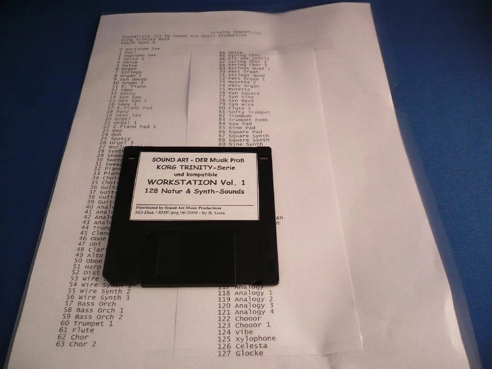 SOUND ART Korg Trinity-Serie "WORKSTATION Vol. 1" - 1 2 8 neue TOP Natur-/Synth Sounds !!!