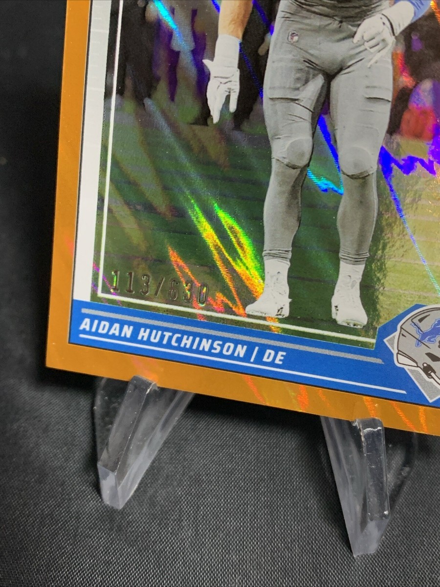 2024 Panini Score #96 Aidan Hutchinson Showcase Orange Numbered