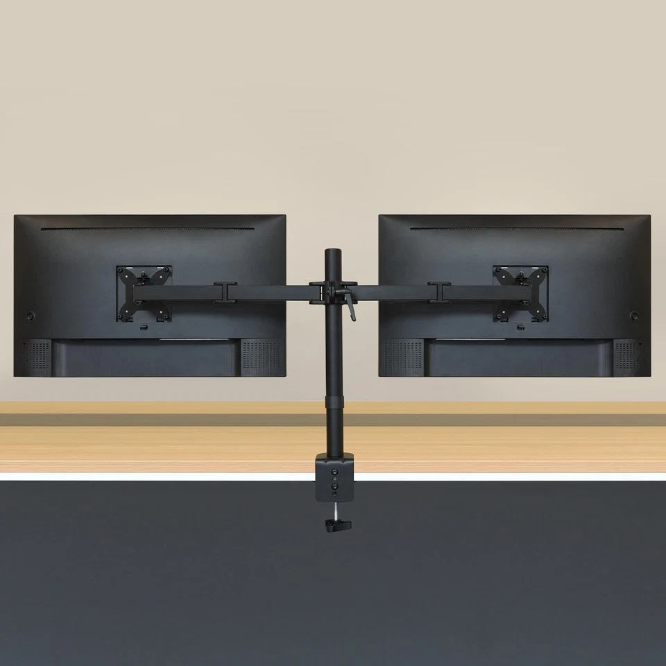 Adjustable Dual Computer Monitor Arm Mount, Holds Monitors up to 32 Inches - Image 2 of 4
