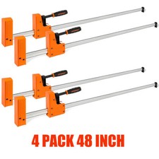 Jorgensen 4-Pack 48'' Bar Clamps 90  Cabinet Master Parallel Jaw Bar Clamp Set