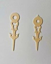 CUCKOO CLOCK HANDS CREAM ROUND HOLE MANY SIZES