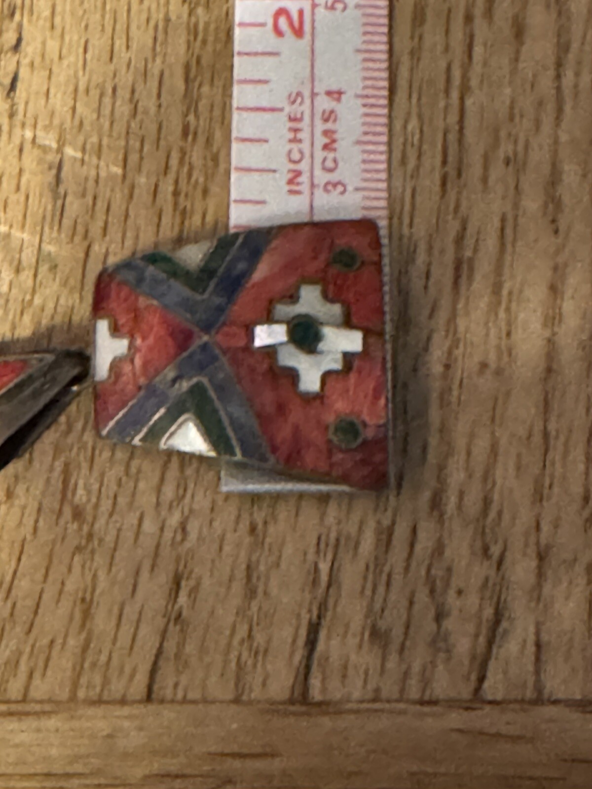 Southwestern Silver Pendant Necklace Multi Stone … - image 6