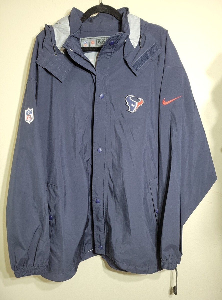 Nike Houston Texans Team Issued Storm Fit Jacket NFL Navy XXL 2XL 