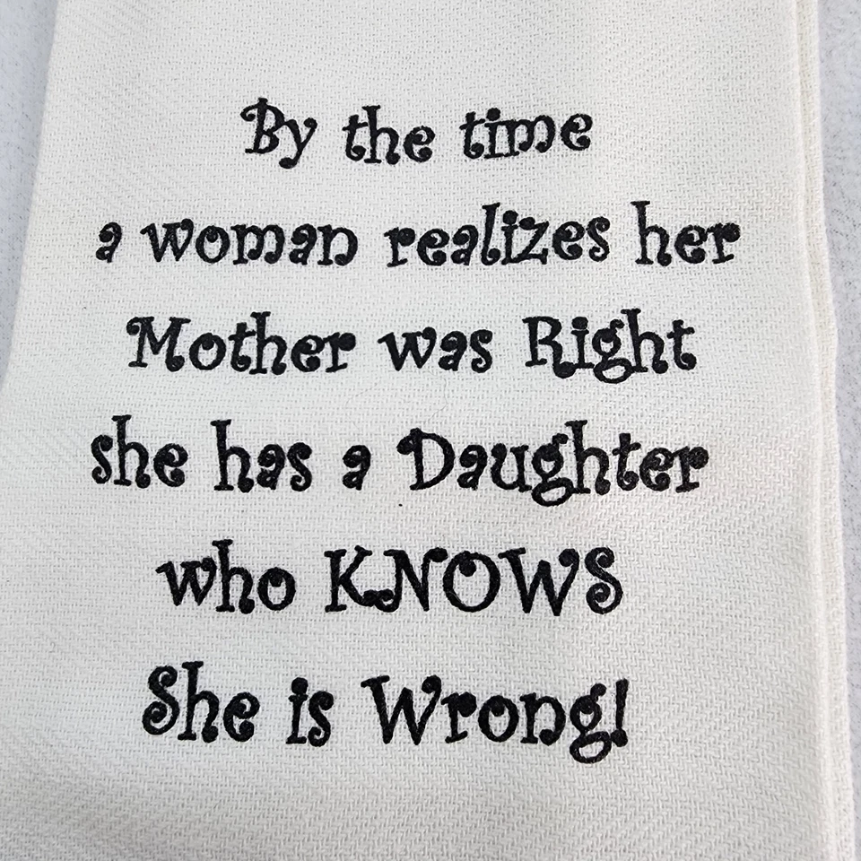 Новый набор из 2 кухонных полотенец для посуды 26 x 15 Park Designs 100% хлопок мама лучший друг - Изображение 3 из 4