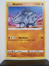 Rhyhorn 089/196 NM / M - Lost Origin Pokemon Card $2 Combined Ship - Scav Art