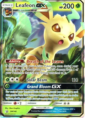 NM] Leafeon GX Pokemon Japanese 268/SM-P 2019 Champions League SM