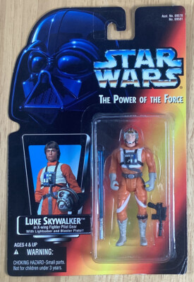 1995 Star Wars Hasbro Power Of The Force Luke Skywalker Pilot Gear Lightsaber