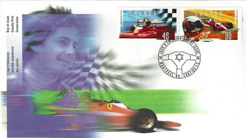 🍁Canada   #1647/1648    "Gilles Villeneuve"    Brand New  1997  First Day Cover