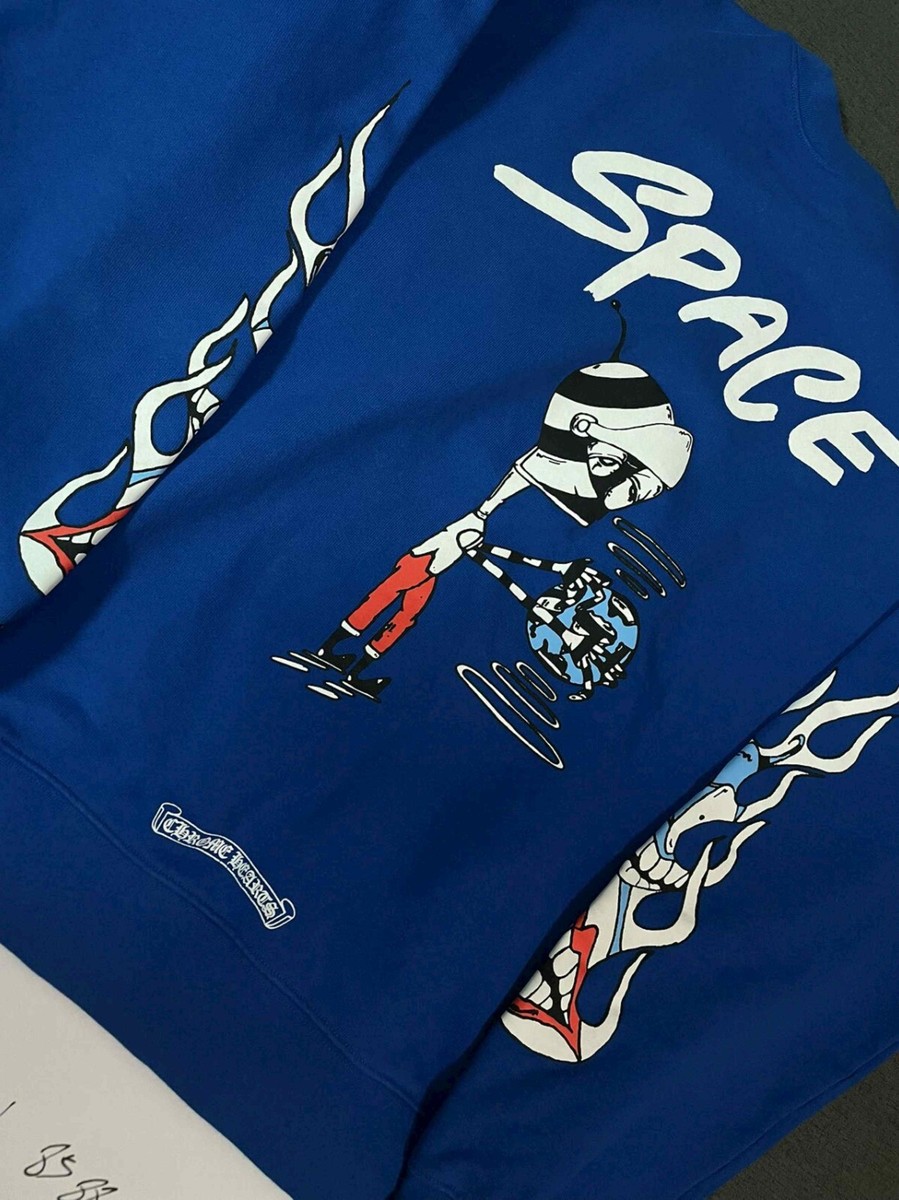 100% Authentic Chrome Hearts MattyBoy SPACE Crewneck Hoodie