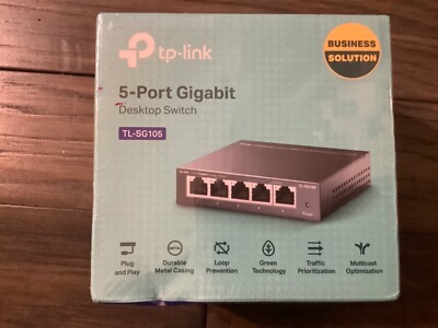 TP-Link TL-SG105, 5 Port Gigabit Desktop Switch