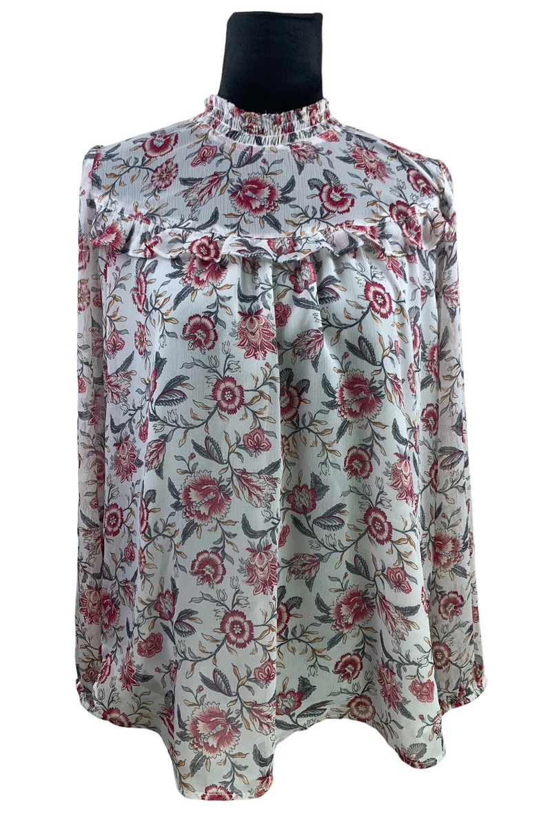 Chiffon peasant best sale blouse