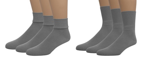 EMEM Apparel Unisex Kids Soft Bamboo Cotton Crew or Triple Roll Socks 3-Pairs - Picture 9 of 11
