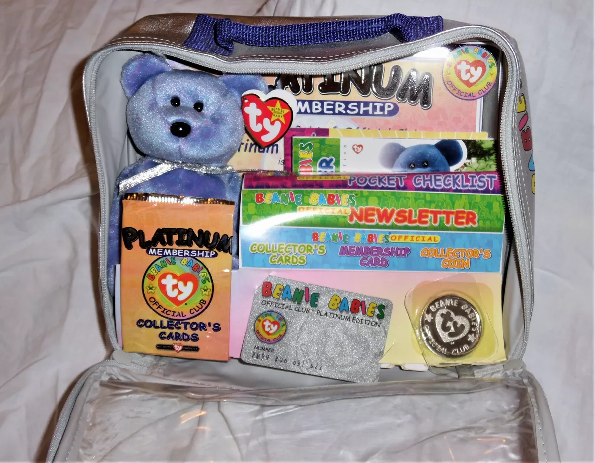 Ty beanie baby platinum membership sale kit value