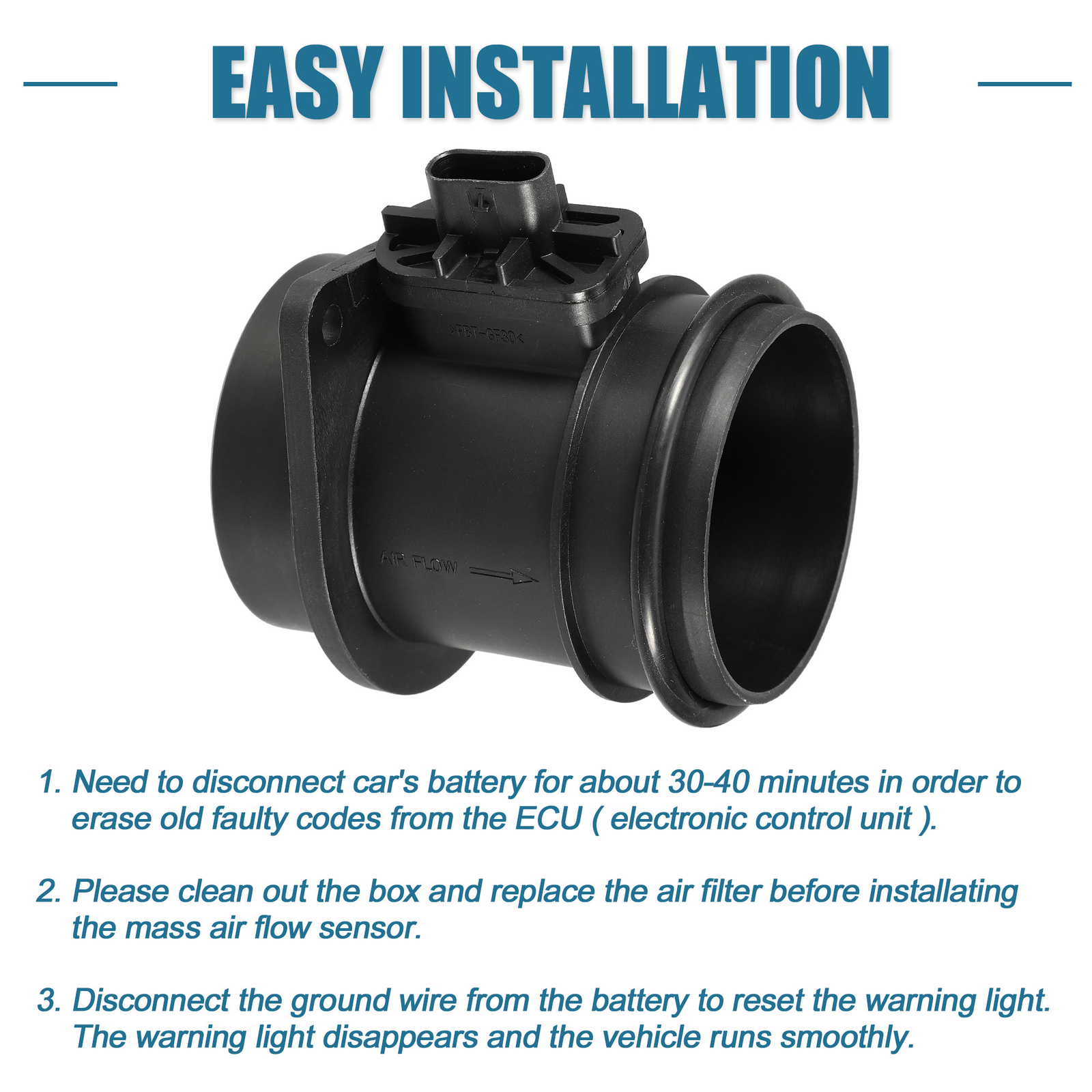 Mass Air Flow Meter MAF Sensor fits for Mini Cooper Countryman 1.6T 11-16 - 1Pcs
