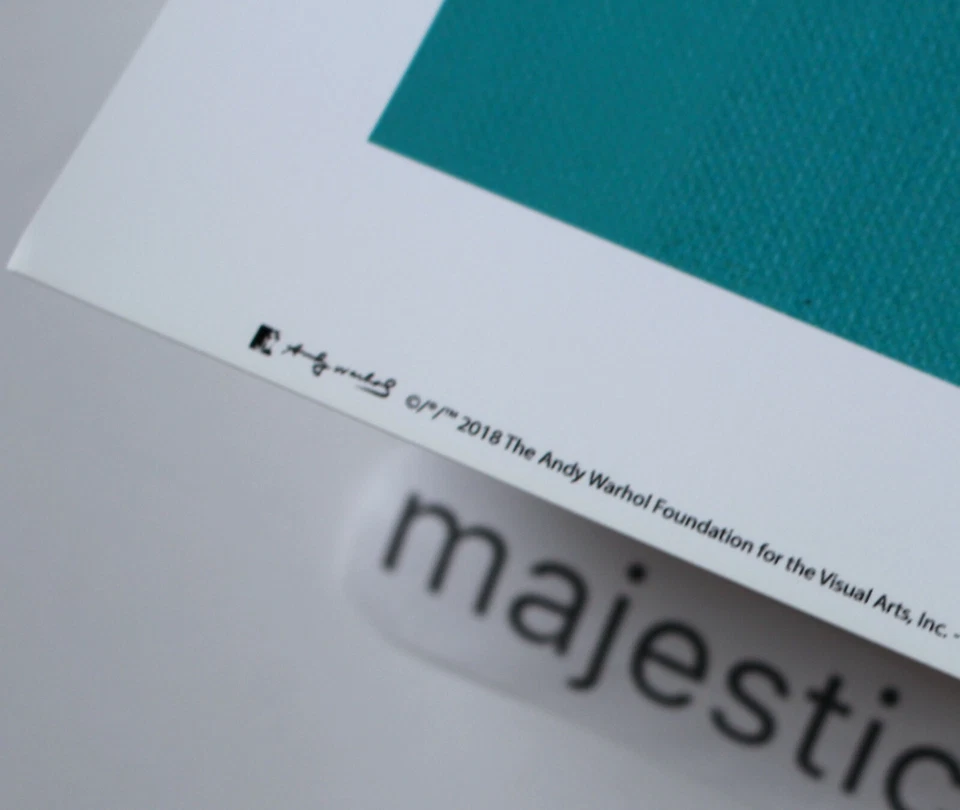 安迪·沃霍尔刀 TEAL 2018 年战争基金会海报艺术印刷品 — 第 3/4 张图片