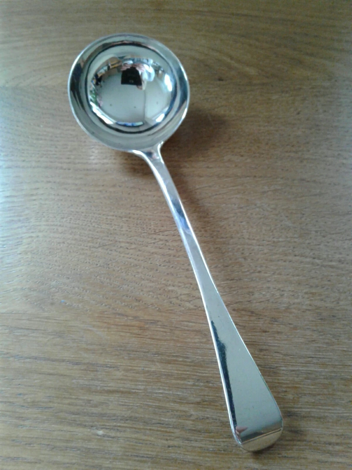 ANTIQUE SOLID SILVER QUALITY SAUCE LADLE BY GEORGE ADAMS LONDON 1853