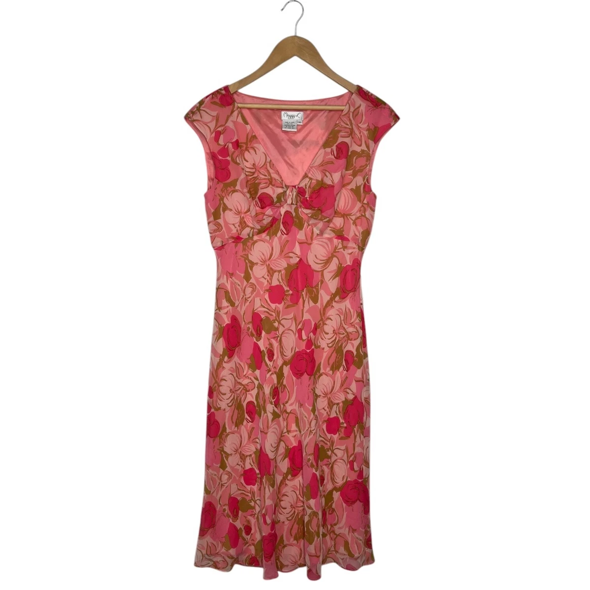 sachin and babi light blue dress Maggy London Floral Jacquard Asymmetric Midi Dress
