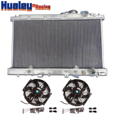 Aluminum Radiator &Fan For 1994-2001 Acura Integra RS LS GSR AT/MT #CU1741