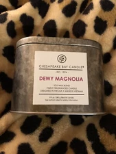 CHESAPEAKE BAY Dewy Magnolia CANDLE - 9.9 oz - Canister Tin - botanical garden