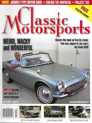 Classic Motorsports Magazine Jay Leno British Family Sedans Alfa Romeo 2000 2009