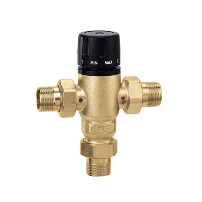 Caleffi 521400A MixCal  3-Way Thermostatic Mixing Valve, 1/2'' MNPT