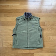 Nike ACG Therma Fit Youth Fleece Vest Olive Green Size Medium Boys Kids Y2K