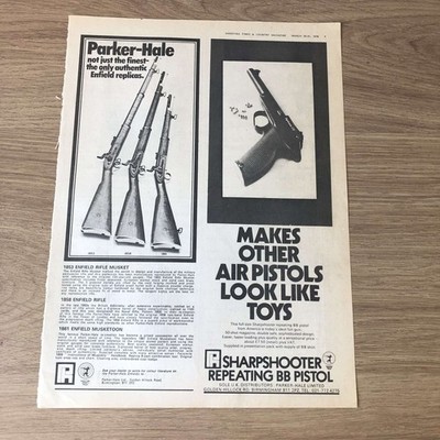 GUNS69 MAGAZINE ADVERT 12X9 PARKER-HALE: 1853 ENFIELD RIFLE MUSKET