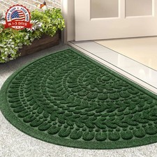 RORA Half Circle Door Mat Front Door Mat Outside Entrance Welcome Mats Outdoor I
