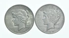 1922 & 1922-D Peace Silver Dollar $1 Bullion Collection Lot *185