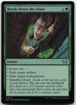 MTG: Duskmourn: House of Horror Break Down the Door : Foil NM U