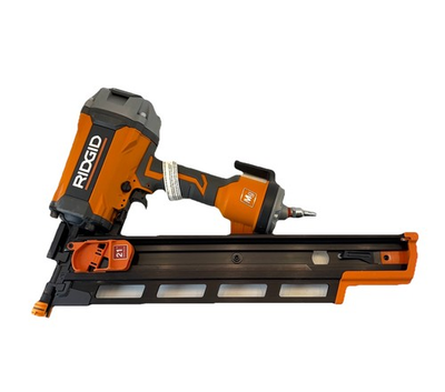 #ad Ridgid 3 1 2 in Pneumatic 21° Round Head Framing Nailer Model R350RHF $169.99