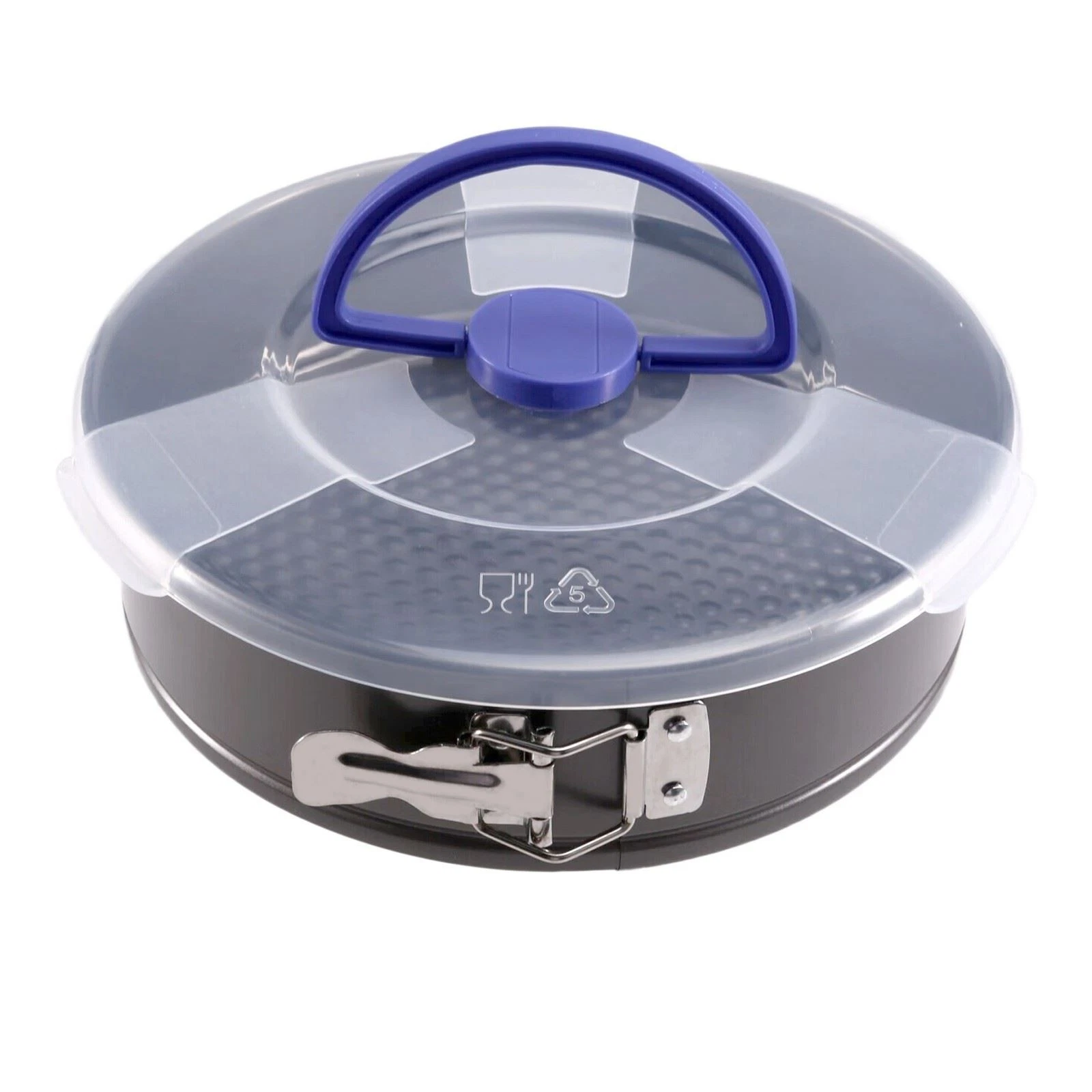 Round Springform Cake Tin with Lid NonStick and Base Removable