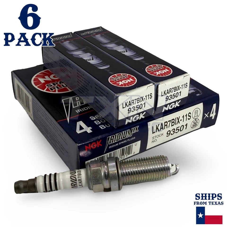 6 Pack NGK Iridium IX Spark Plugs 2014-2020 for Infiniti QX60 V6 3.5L - Image 2 of 3