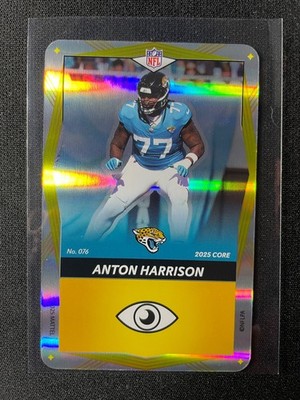 2025 NFL Uno Elite Anton Harrison Yellow FOIL #076 Jaguars!!!