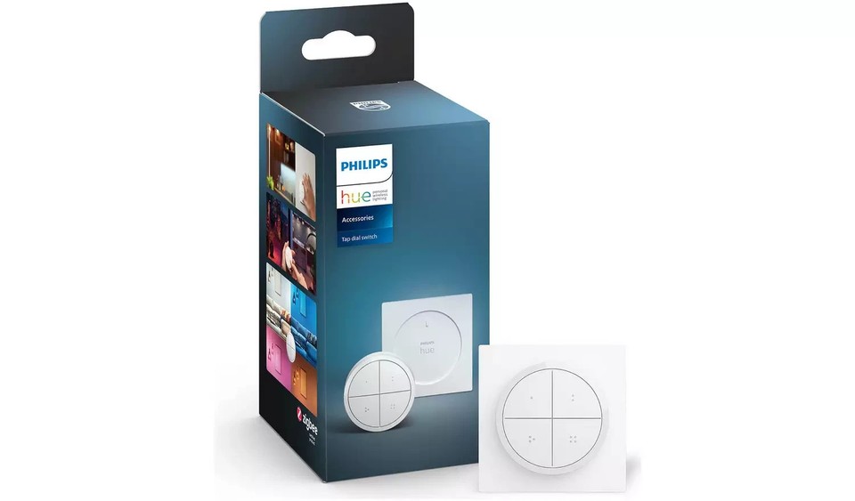 Philips Hue Tap Dial Switch [White] Easy Smart Lighting Control. Indoor White